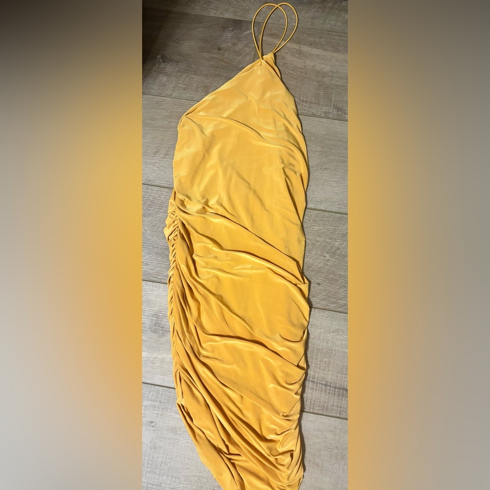Fashion Nova body con one shoulder dress